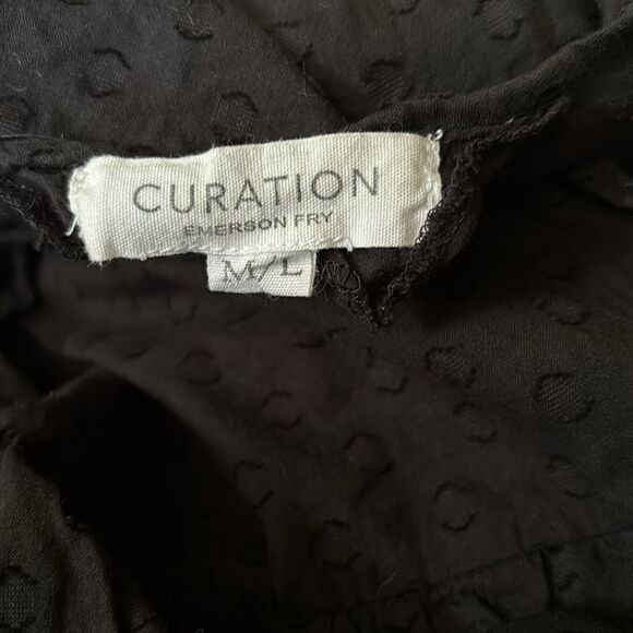 Emerson Fry ISLA  Black Swiss Dot Dress Size M/L - Picture 9 of 9